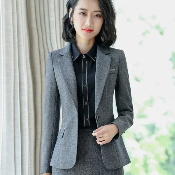 Naviu elegante moda donna di alta qualità blazer e giacche ufficio donna capispalla formale top da lavoro 2