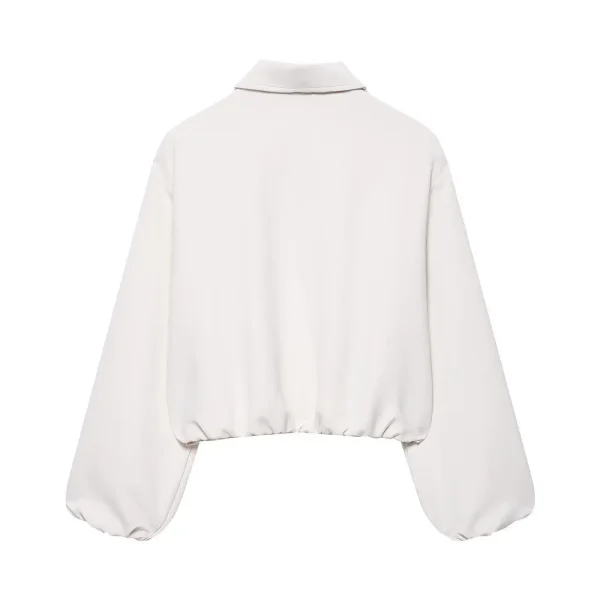 Giacca da donna per pendolari transfrontalieri con colletto Capispalla pilota versatile Manica intera Vestibilità ampia Marchio cinese alla moda 4