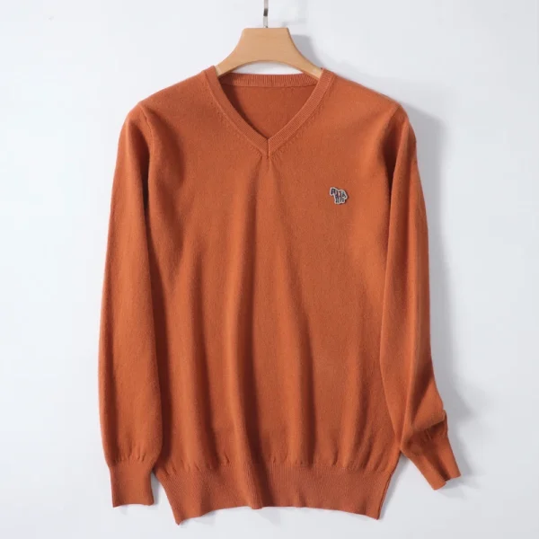 2025 maglione di cashmere da uomo pullover con scollo a V da uomo autunno e inverno pullover caldo di lana di cashmere pullover da uomo 4