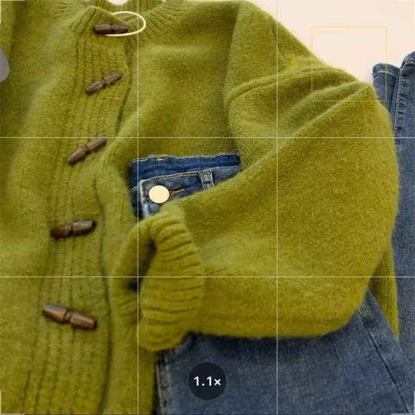 Giacca cardigan lavorata a maglia maglione girocollo morbido vintage per donna Top stile inattivo primavera autunno 2