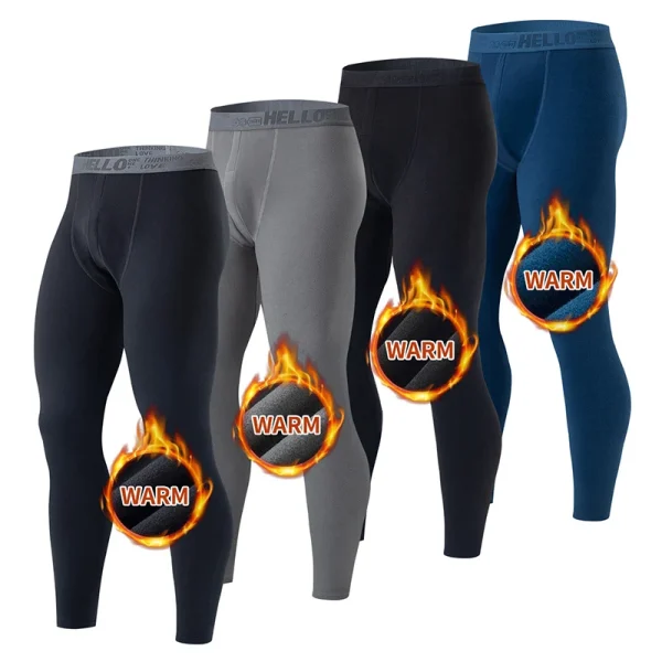 1/3/4 pezzi autunno e inverno pantaloni caldi tinta unita da uomo pantaloni autunnali sottili pantaloni comodi inverno da uomo taglie forti 5XL leggings 2