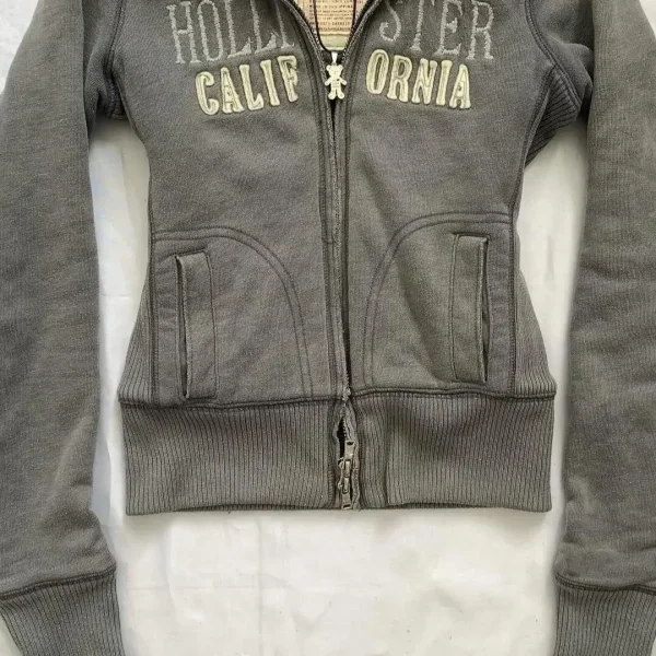 Felpa con cappuccio calda con cerniera Joker di tendenza della moda americana da donna Street Y2K Felpa imbottita in pile allentato casual Felpa con cappuccio Harajuku Punk Rock 5