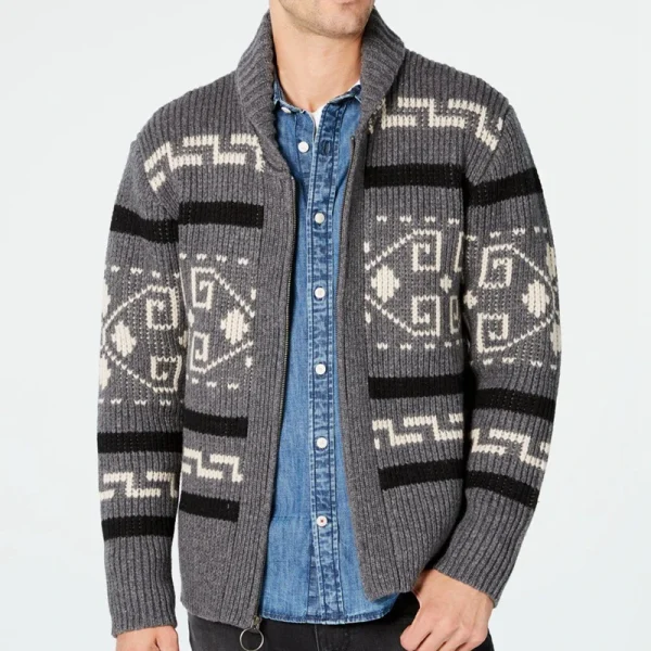 Cardigan invernale da uomo maglioni moda uomo maglione lavorato a maglia cappotti termici caldi Casual uomo casimmer risvolto giacche lavorate a maglia abbigliamento 2