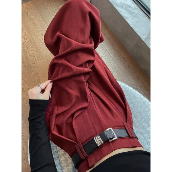 Nuovi pantaloni a gamba larga a forma di pera a vita alta da donna 4