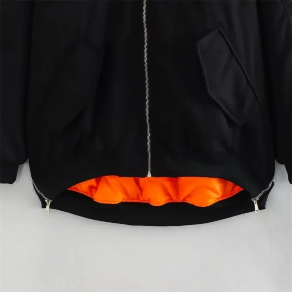 Autunno/Inverno nuova giacca da pilota casual in cotone con vestibilità ampia da donna, giacca da baseball, colletto a maniche lunghe 4