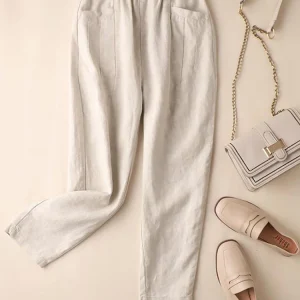 ZANZEA pantaloni estivi donna pantaloni Vintage in cotone elastico in vita solido Harem Pant Casual Pantalon allentato Oversize rapa Palazzo 1