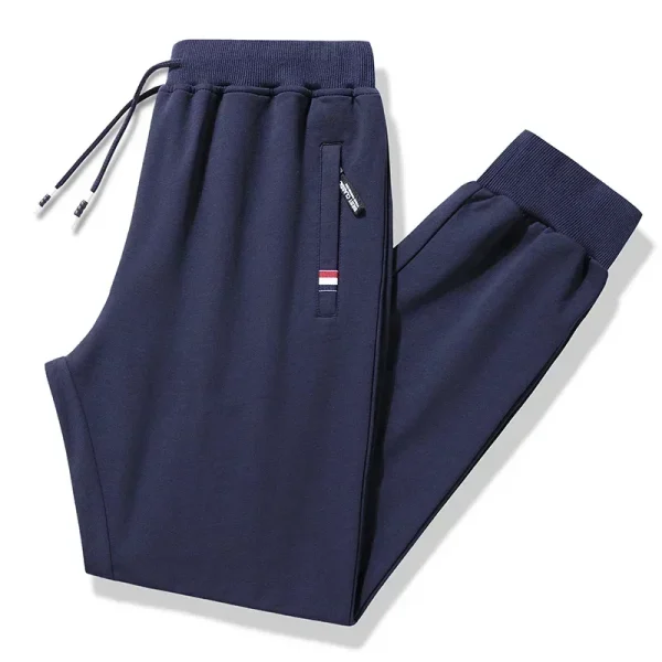 Pantaloni primaverili da uomo Fitness Abbigliamento sportivo Tuta Elastico in vita Pantaloni sportivi Pantaloni di cotone Palestre larghe Pantaloni da jogging da uomo M- 8XL 2