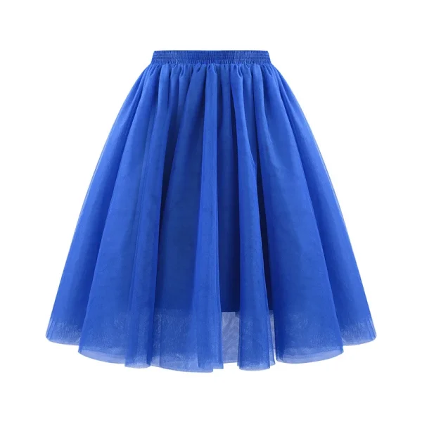 Minigonna in tulle da donna Gonna corta a pieghe in rete a vita alta vintage Gonna tutu femminile autunno inverno per gonna da donna per abiti da festa 2