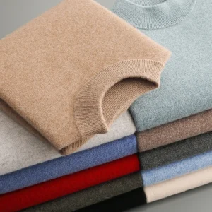 ANGEL Maglione da uomo in lana merino 100% Pullover con collo a lupetto Autunno Inverno Smart Casual Maglieria in cashmere Abbigliamento maschile di base Top 1