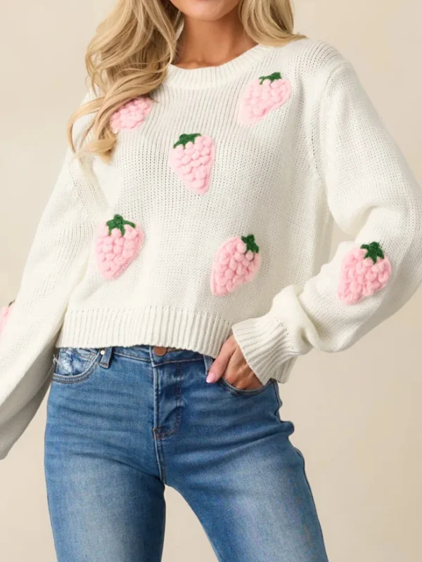 2025 Pullover Autunno Inverno Caldo Lady Carino 3D Carota Maglioni Donna Donna Pigro Girocollo Kink Solid Maglione ﻿ 2