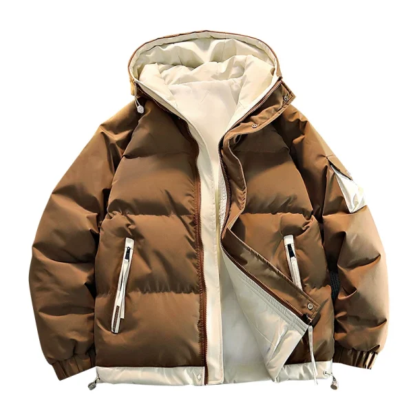 2025 Autunno/Inverno addensare Parka Cappotto da uomo Nuovo stile Moda Casual Stile allentato Comodo piumino Cappotto caldo spesso per uomo 2