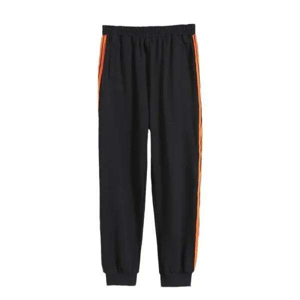 Pantaloni Harem larghi neri a nove tendaggi Pantaloni lunghi sportivi larghi da donna Autunno Nuovo stile Pantaloni con risvolto casual AE Stock Origine Mento 5