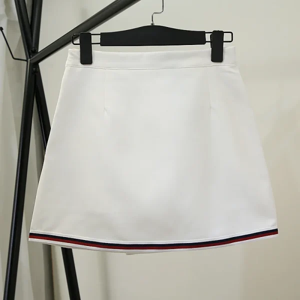 Gonna A pieghe in movimento donna estate vita media Slim A Line gonna pantaloncini donna coreana tutto-fiammifero moda Casual nera 6