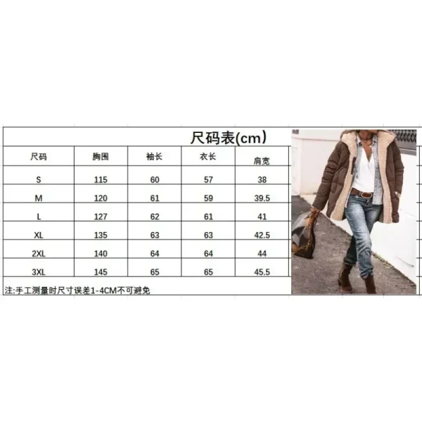 2024 Cappotti invernali caldi Pile Sherpa reversibile Piumini lunghi con cappuccio Giacca sportiva da donna 6