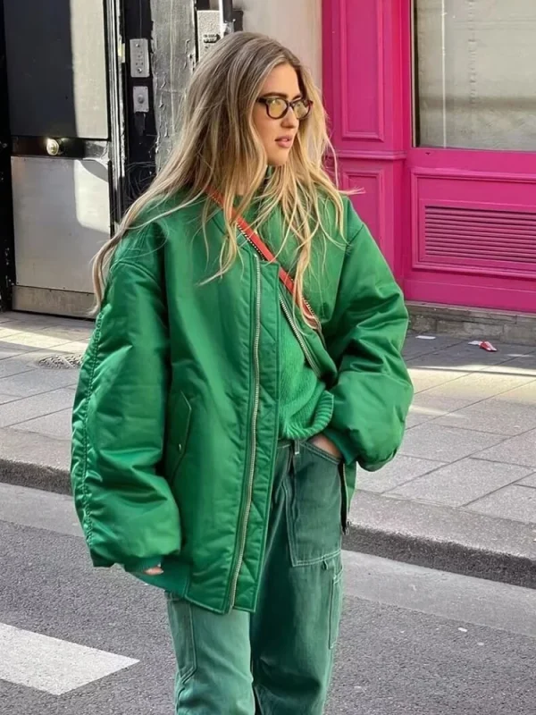 2025 Giacca bomber da donna Autunno Inverno Moda donna Cappotto ampio oversize Manica lunga Cerniera Streetwear Nuove giacche casual 2
