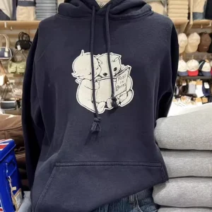 Felpa con cappuccio Angel Reading Book Tasche da donna Felpe a maniche lunghe in cotone con stampa cartoon 2023 Felpe con cappuccio stile preppy autunnale Y2k Top 1
