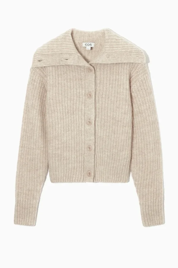 Costume etereo 2025 cos inverno nuovo stile di cardigan lavorato a maglia in misto lana con risvolto abbottonato da donna alla moda e casual 5