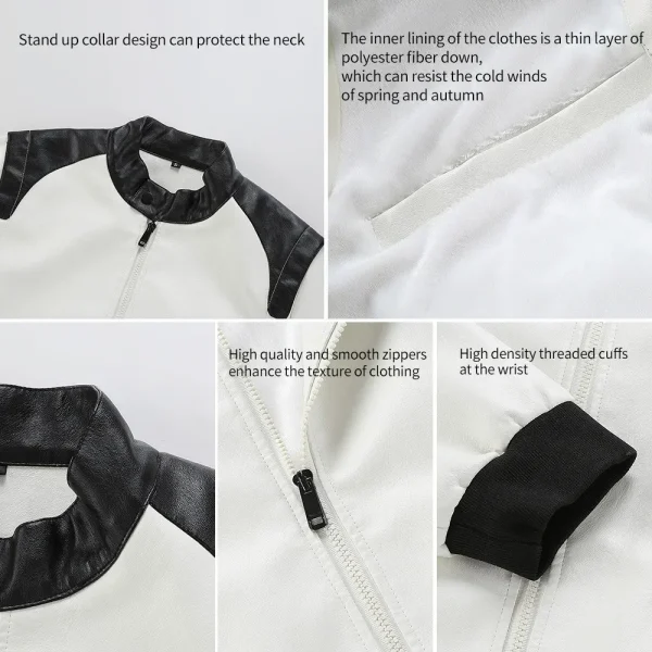 Abbigliamento da moto da uomo da corsa Giacca da moto Brp Can-am Abbigliamento da moto invernale Protector420 Giacca da moto impermeabile in pelle PU 3