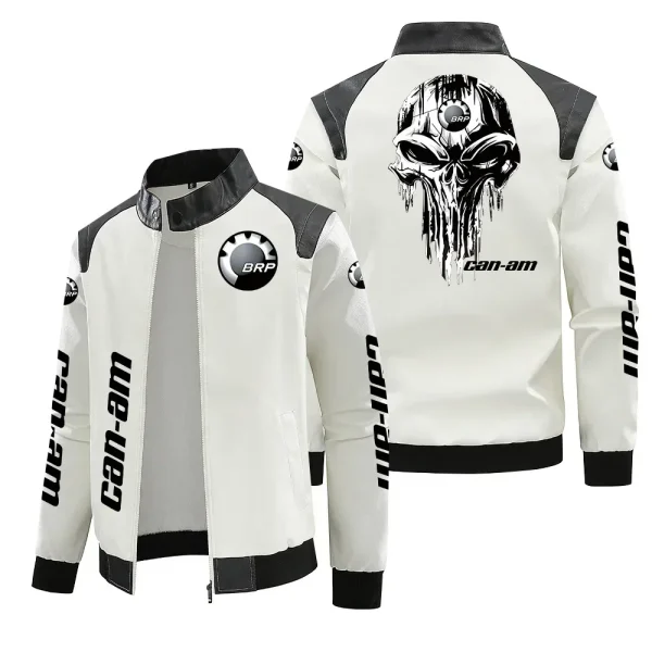 Abbigliamento da moto da uomo da corsa Giacca da moto Brp Can-am Abbigliamento da moto invernale Protector420 Giacca da moto impermeabile in pelle PU 2