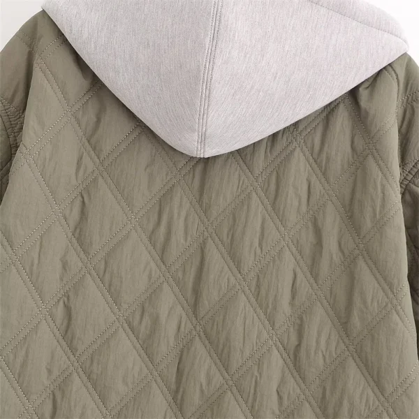 2024 Autunno/Inverno Nuovo Prodotto Moda Casual Girocollo da Donna Allentato Manica Lunga Giacca con Cappuccio Top 5