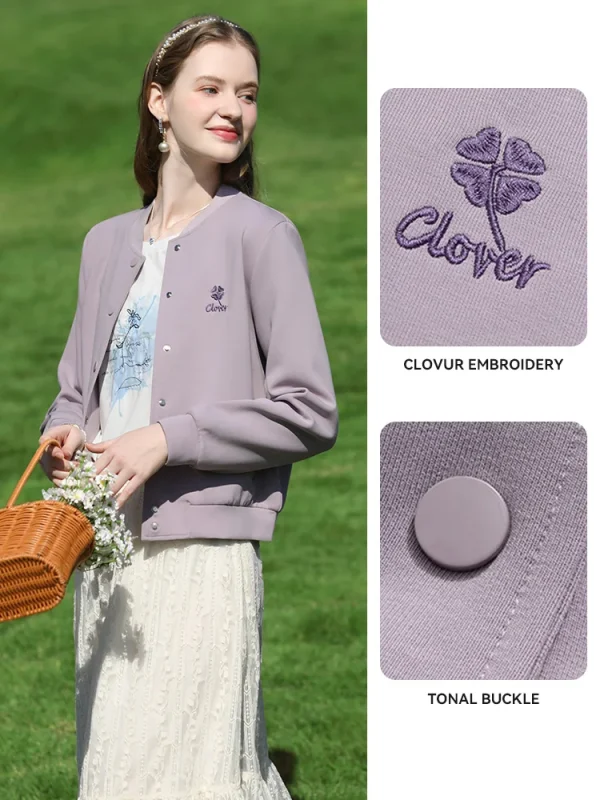 VOCI BELIEVE YOU Tweed Abbigliamento da baseball Cappotti per donna 2025 Primavera Nuova giacca corta monopetto con ricamo francese 2251185951 2