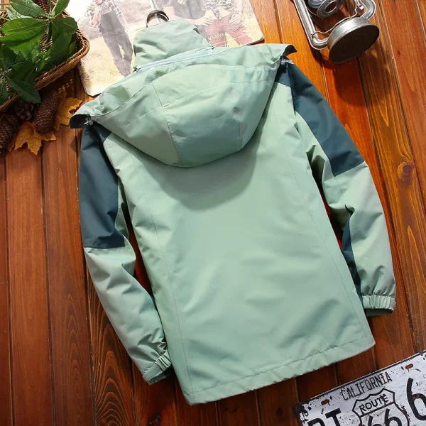 Giacca sportiva da uomo 3 in 1 per il tempo libero Autunno Inverno Peluche caldo rivestimento interno Cappotto Alpinismo all'aperto Sci Capispalla moda 3
