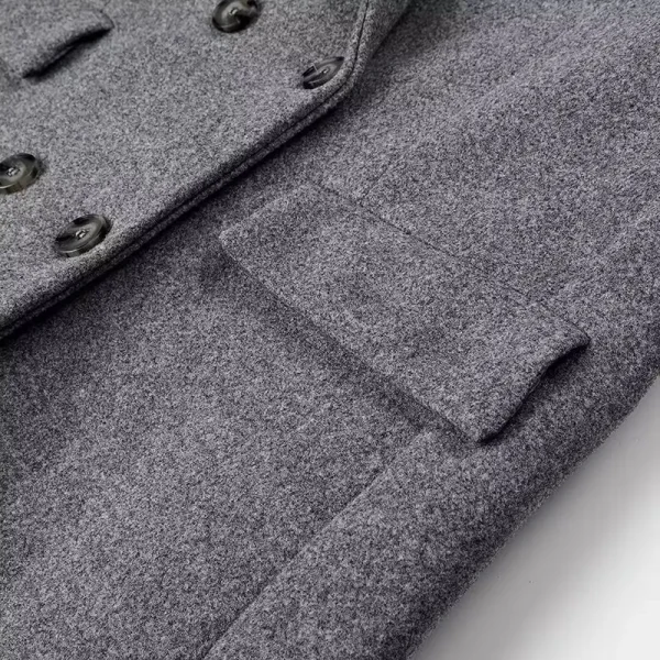 Blazer da pendolarismo quotidiano da donna Cappotto lungo di lana Elegante chic Capispalla versatile Autunno Inverno Giacca da donna Blazer Streetwear 5