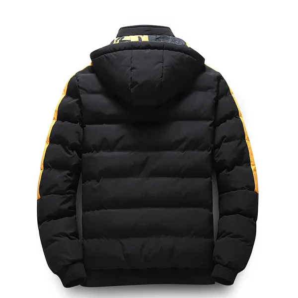 Capispalla double face Nuovo Parka imbottito in cotone da uomo Giacca autunno inverno da uomo Piumino caldo e confortevole di marca Cappello rimovibile 4