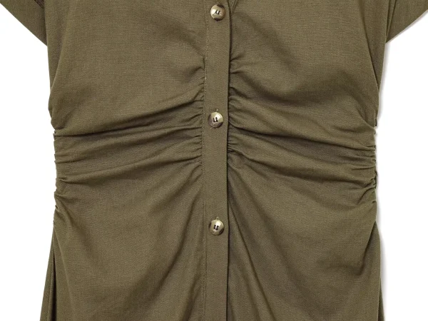 ETJ 2025 Primavera/Estate Nuovo abito MIDI da donna elegante stile vacanza rinfrescante e confortevole a maniche corte con scollo a V 4
