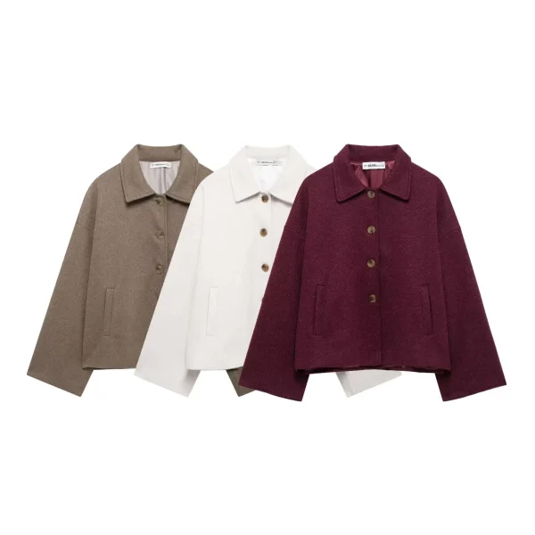 Giacche da donna Cappotti Autunno 2025 New Chic Allentato a maniche lunghe Giacche calde Moda Joker Elegante donna Street Youth Capispalla 6