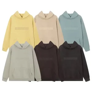 Felpe con cappuccio da uomo di design di lusso Felpe con logo con lettera in silicone a due file Designer Brand Coppia High Street Maglione con cappuccio oversize 1