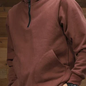 Abbigliamento da uomo felpe con mezza Zip per uomo felpe con cappuccio solido senza Logo design semplice di alta qualità colore pastello Y2k Vintage 1