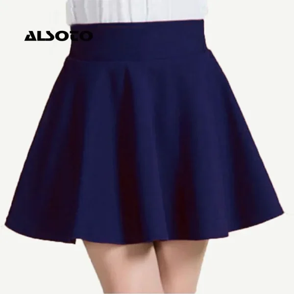 ALSOTO 2024 Inverno e L'Estate di Stile di Marca Gonna Delle Donne Elastico Faldas Delle Signore Midi Gonna Sexy Della Ragazza Mini Gonne Corte Saia Feminina 5