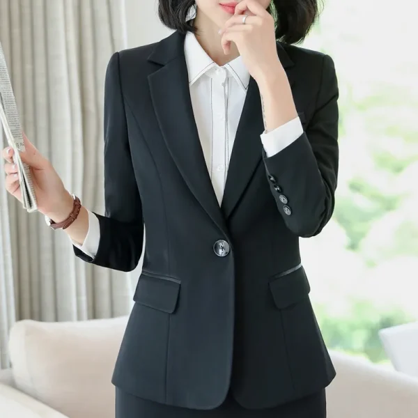 Naviu elegante moda donna di alta qualità blazer e giacche ufficio donna capispalla formale top da lavoro 4