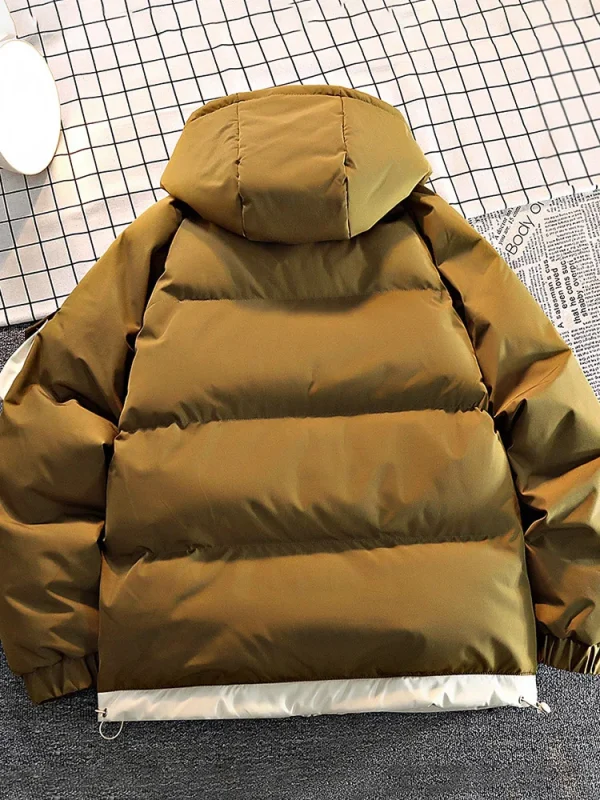 2025 Autunno/Inverno addensare Parka Cappotto da uomo Nuovo stile Moda Casual Stile allentato Comodo piumino Cappotto caldo spesso per uomo 5