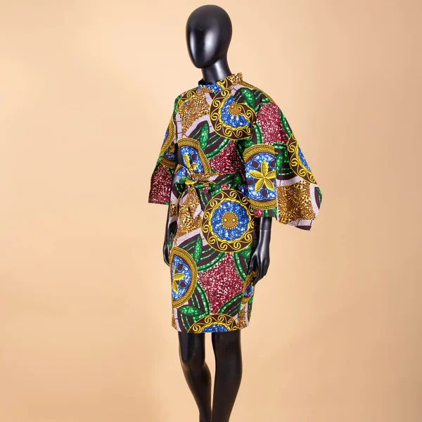 2025 abiti africani per le donne AFRIPRIDE bazin riche ankara stampa puro cotone privato personalizzato cera batik arco o-collo abito S1825092 4