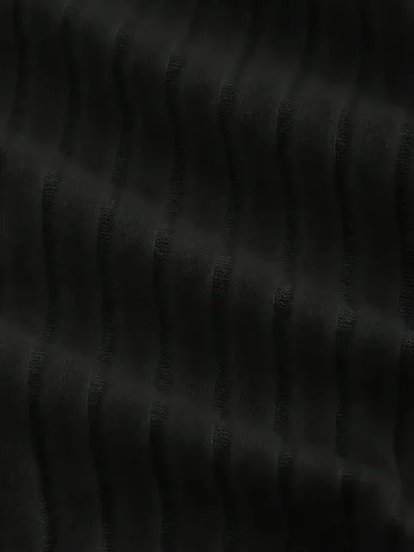 2025 nuove donne casual di nicchia tinta unita design senso lavorato a maglia pit stripe maniche lunghe cravatta con orlo irregolare 5