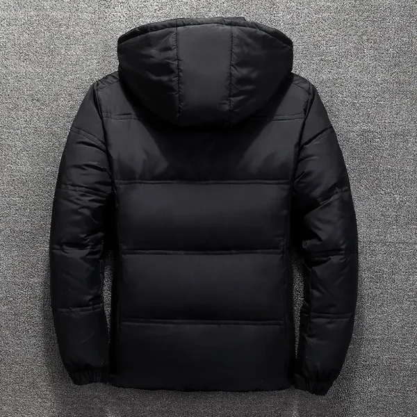 Piumino con cappuccio in piumino d'anatra ultraleggero moda autunno e inverno Cappotto caldo da uomo in piuma d'anatra bianca Abbigliamento da strada da uomo 3