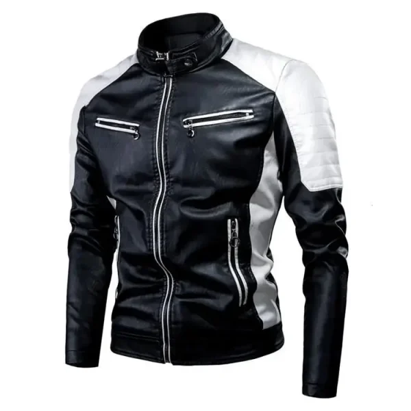 2022 Giacca in pelle da uomo casual alla moda Splice Moto Amazon Vintage Transfrontaliero Primavera Autunno Stile sottile 2