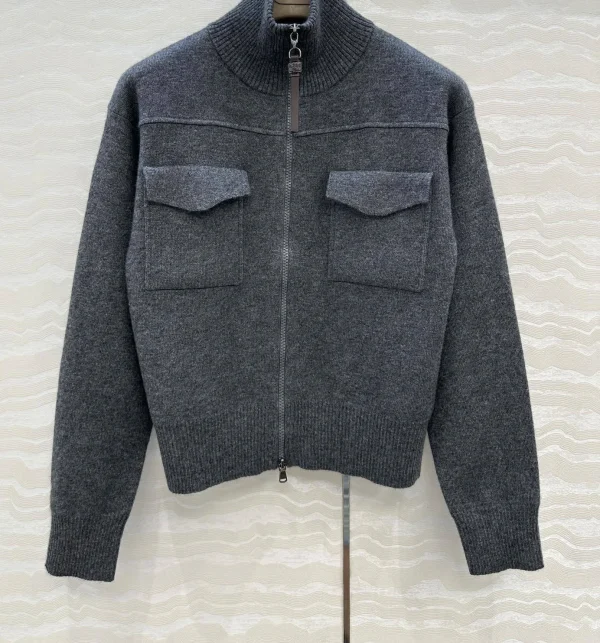 YG145-25 cappotto in cashmere lavorato a maglia di fascia alta autunno e inverno elegante e confortevole lusso basso 1