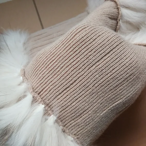 Besfilin Scialle da donna in vera pelliccia di volpe e procione Colletto alto elastico Collo Manica Spalla Coprispalle Caldo accessorio moda autunno inverno 6