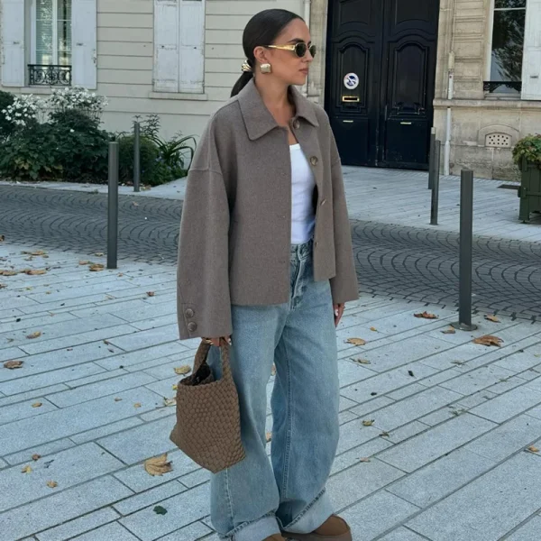 Giacche da donna Cappotti Autunno 2025 New Chic Allentato a maniche lunghe Giacche calde Moda Joker Elegante donna Street Youth Capispalla 2