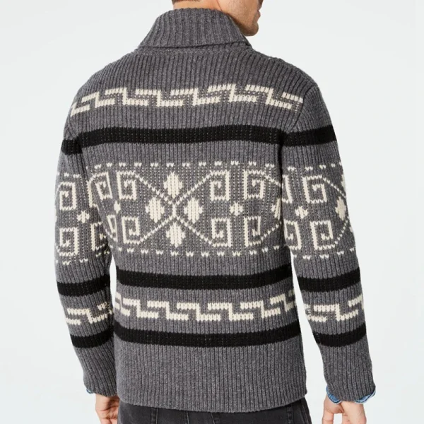 Cardigan invernale da uomo maglioni moda uomo maglione lavorato a maglia cappotti termici caldi Casual uomo casimmer risvolto giacche lavorate a maglia abbigliamento 4
