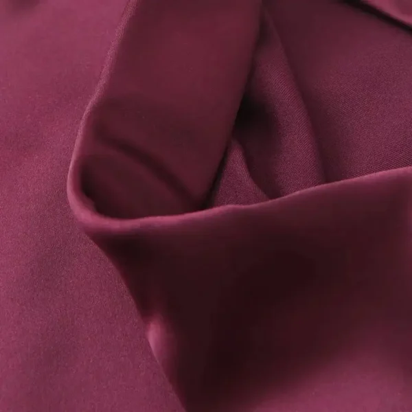 Gonna longuette in raso sottile da donna Retro a vita alta Tinta unita Pendolari Gonna a trapezio sexy Primavera Estate Nuove gonne chic femminili 4