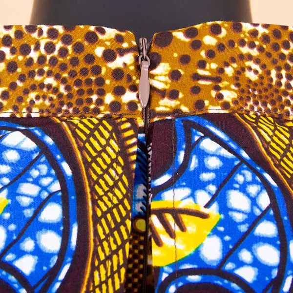 2025 abiti africani per le donne AFRIPRIDE bazin riche ankara stampa puro cotone privato personalizzato cera batik arco o-collo abito S1825092 6