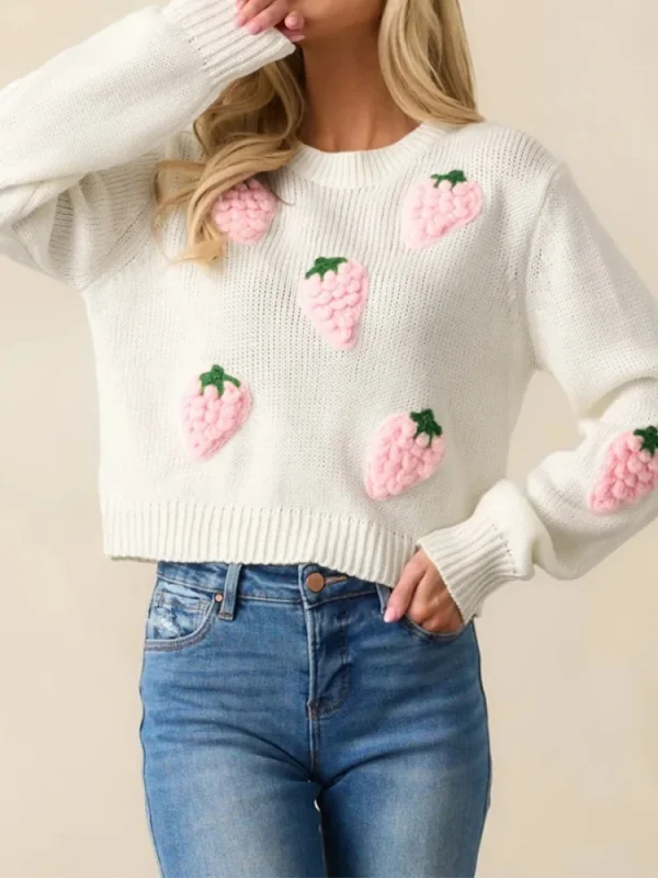 2025 Pullover Autunno Inverno Caldo Lady Carino 3D Carota Maglioni Donna Donna Pigro Girocollo Kink Solid Maglione ﻿ 3