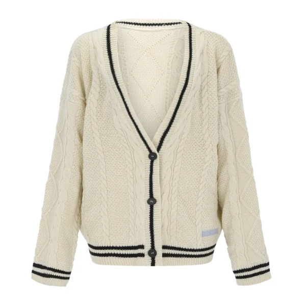 Maglioni larghi con stella ricamata vintage per donna Cardigan lavorato a maglia oversize monopetto a maniche lunghe Taylor Top a maniche lunghe 6