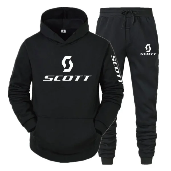 Nuovi set da uomo Autunno Bicicletta pullover Felpa con cappuccio e pantaloni 2 pezzi Tuta casual Maschile Marca Running Jogging Tuta sportiva 6