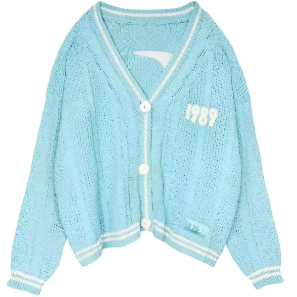 2023 Europa e Stati Uniti stella con autunno e inverno nuovo maglione stile cardigan ricamato temperamento colore brillante ca 6