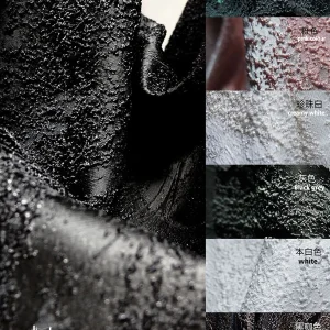 Tessuto con trama jacquard con motivo a grana tridimensionale irregolare astratto realizzato con tessuti per abbigliamento autunnale e invernale 1